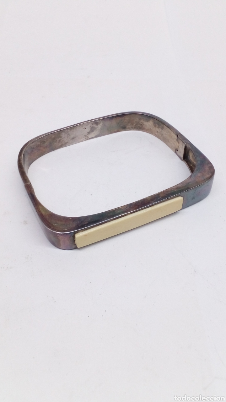 Joyeria: Pulsera de plata y hueso - Foto 1