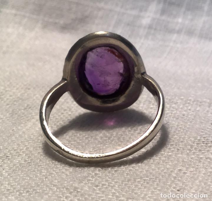 Joyeria: ANILLO DE PLATA Y AMATISTA - Foto 2