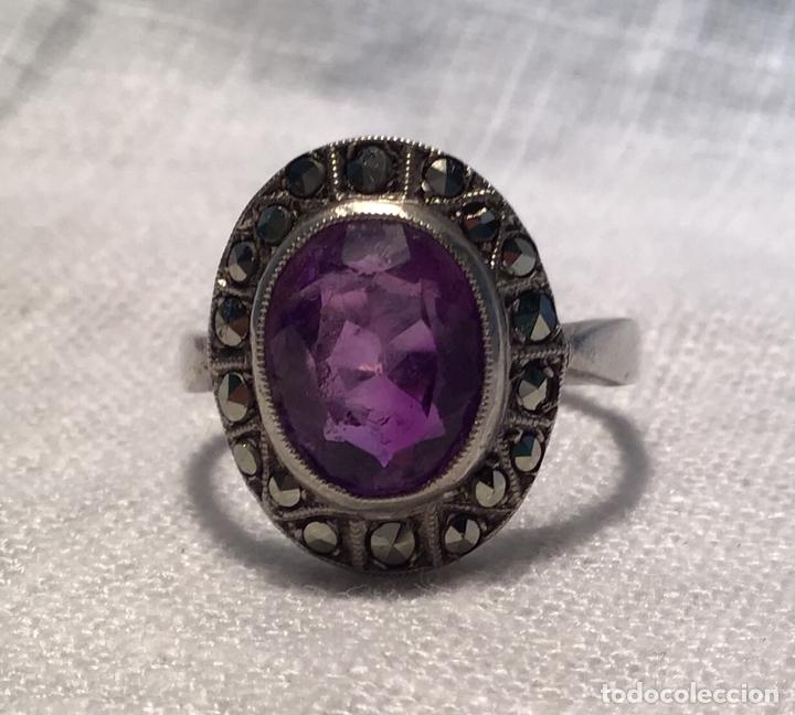 Joyeria: ANILLO DE PLATA Y AMATISTA - Foto 3