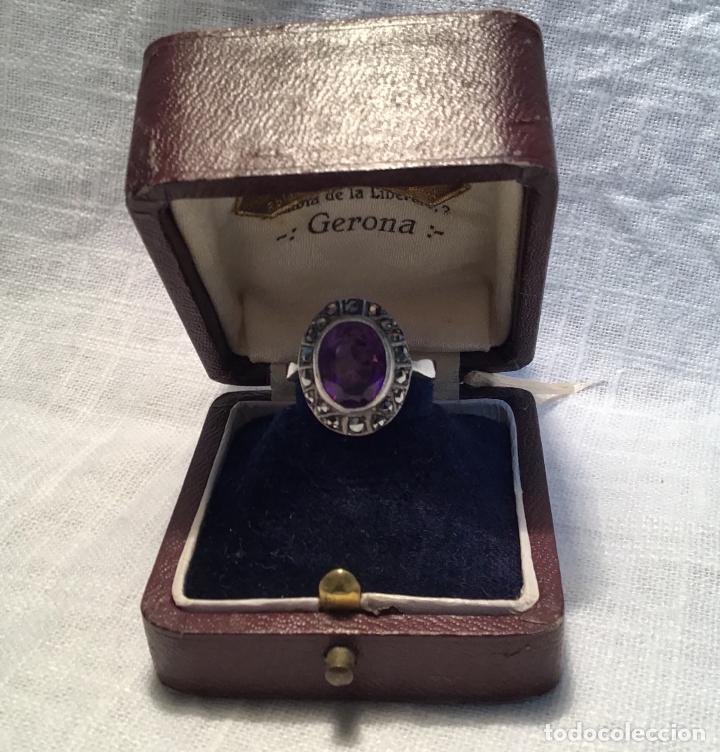 Joyeria: ANILLO DE PLATA Y AMATISTA - Foto 1