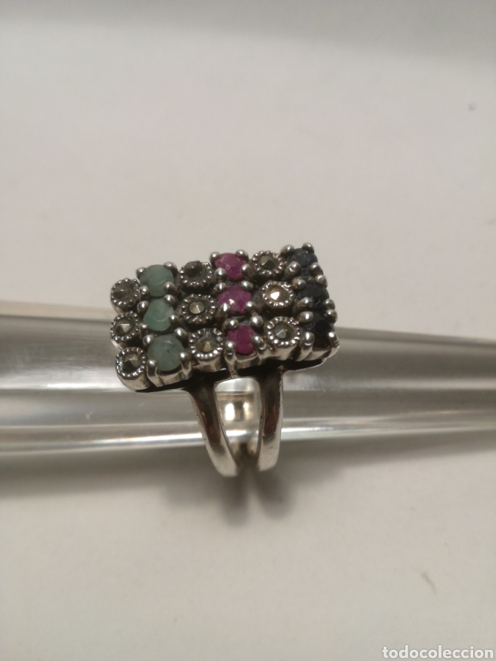 Joyeria: Anillo plata piedras preciosas - Foto 2