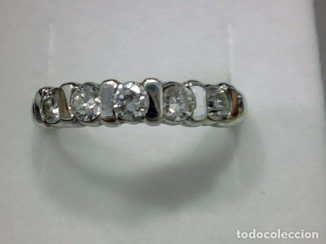 Joyeria: cinquillo oro blanco 18 kl y diamantes - Foto 1