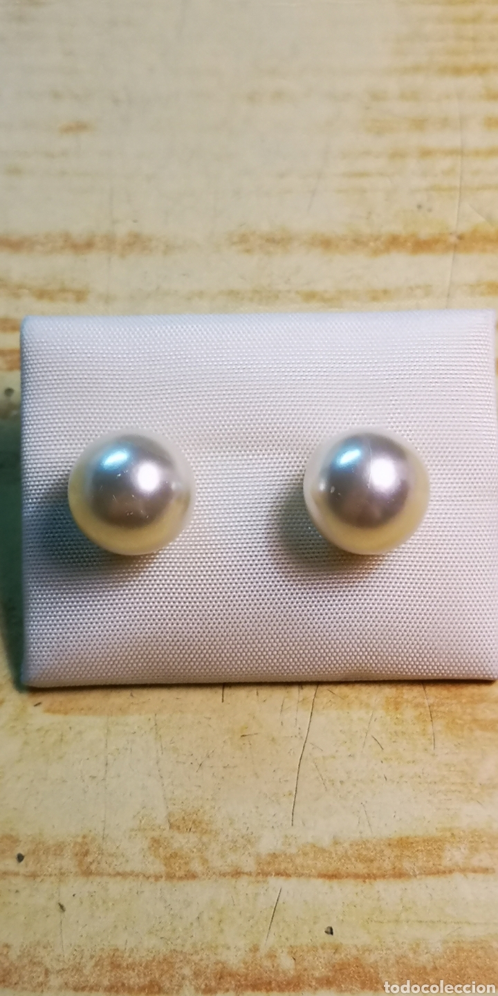 Joyeria: Pendientes de perla grande de 8mm - Foto 1