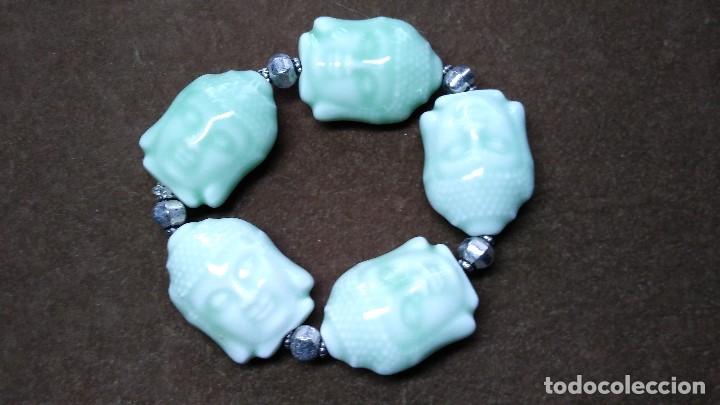 Joyeria: PULSERA DE CABEZAS DE BUDA EN PORCELANA - Foto 1