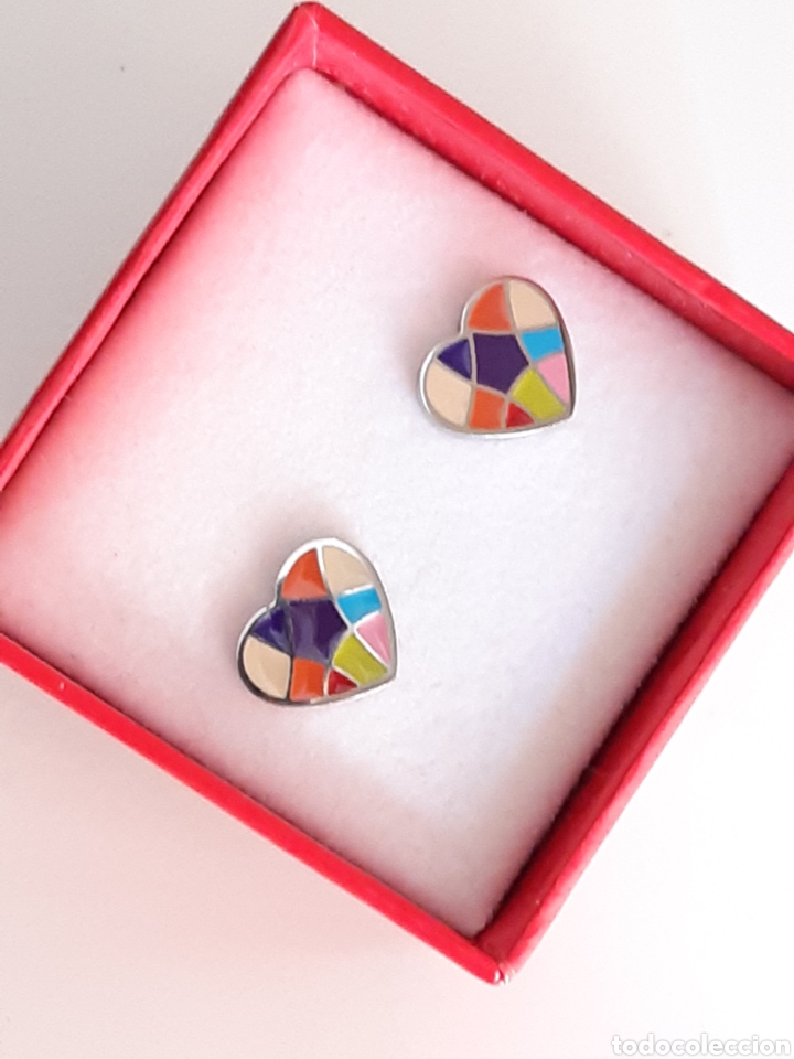 Joyeria: PENDIENTES - ACERO - DISE&Ntilde;O EN FORMA DE CORAZ&Oacute;N - NUEVOS - Foto 1