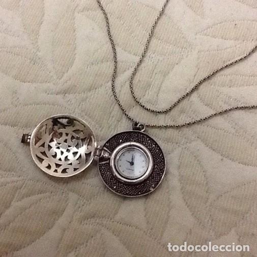 Joyeria: colgate de reloj de plata de ley - Foto 1