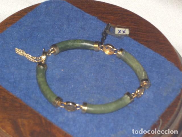 Joyeria: PULSERA DE JADE VERDE,A&Ntilde;OS 70. - Foto 2