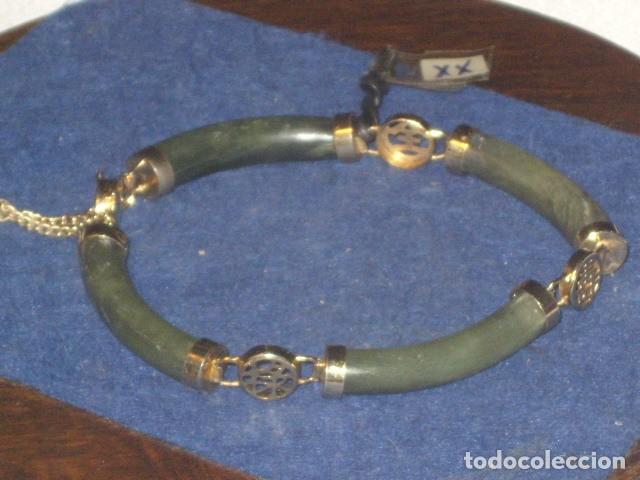 Joyeria: PULSERA DE JADE VERDE,A&Ntilde;OS 70. - Foto 4
