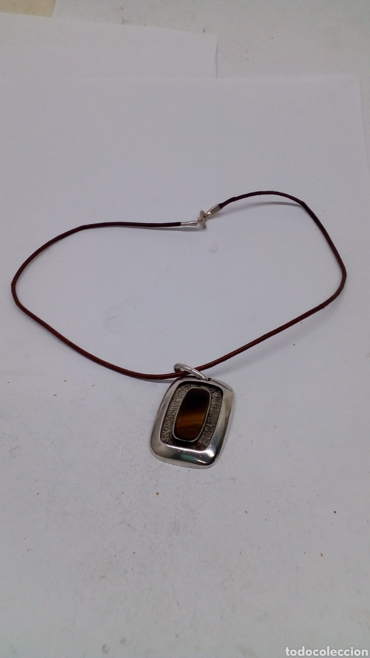 Joyeria: Colgante de plata y ojo de tigre - Foto 1