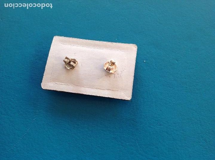 Joyeria: Pendientes de plata de ley. Sol. Cierre presi&oacute;n - Foto 2