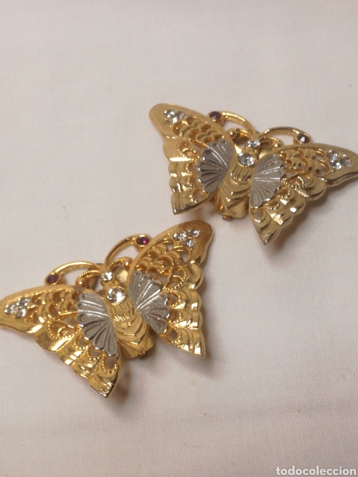 Joyeria: Pendientes vintage chapado oro - Foto 2
