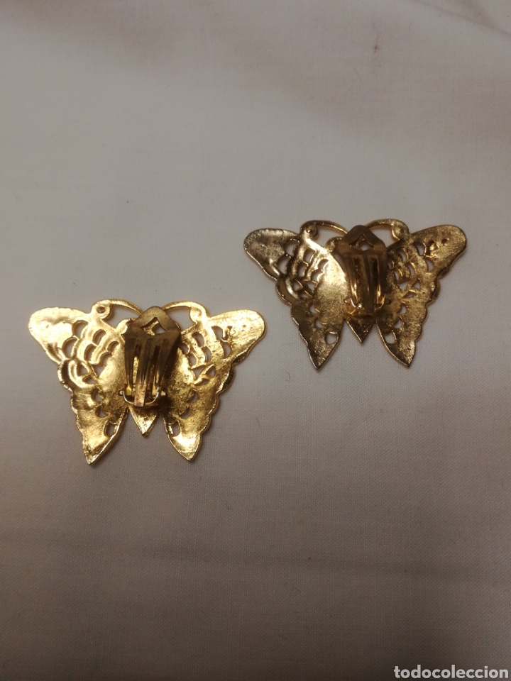 Joyeria: Pendientes vintage chapado oro - Foto 4
