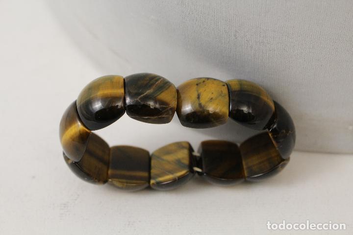 Joyeria: pulsera ajustable ojo de tigre - Foto 2