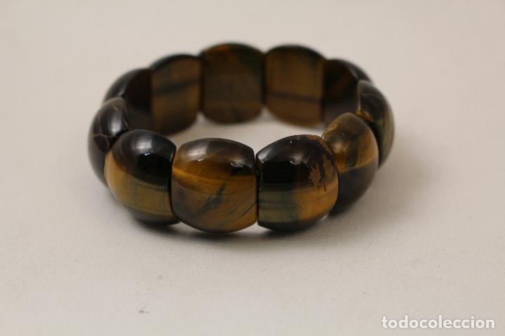 Joyeria: pulsera ajustable ojo de tigre - Foto 3