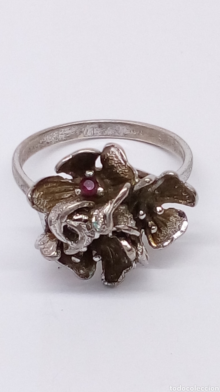 Joyeria: Anillo de plata ART DECO CON RUBIS/S86 - Foto 1
