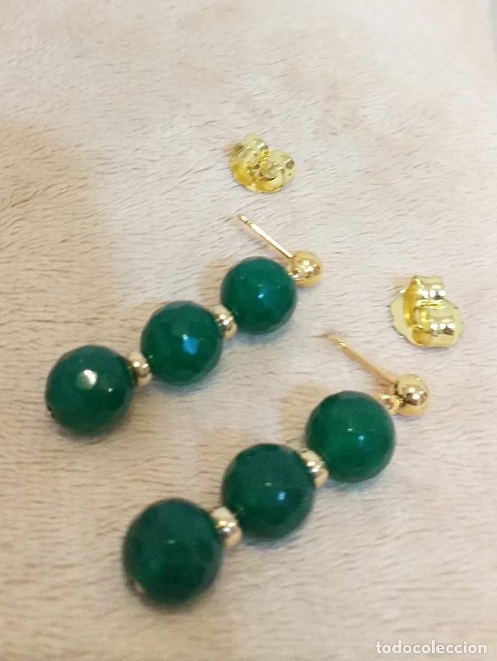 Joyeria: Pendientes en &Aacute;gata verde - Foto 1