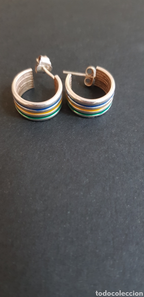 Joyeria: #589 PENDIENTES ARO PLATA 925 PEQUE&Ntilde;OS 1 CM - Foto 1