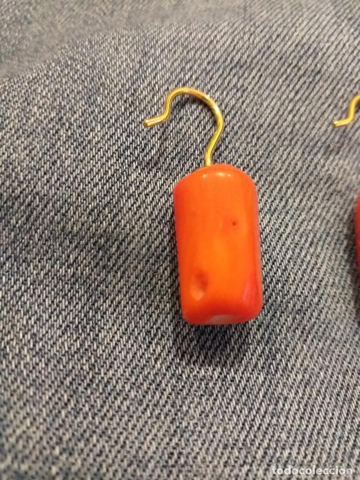 Joyeria: Pendientes de tronco de coral natural - Foto 2
