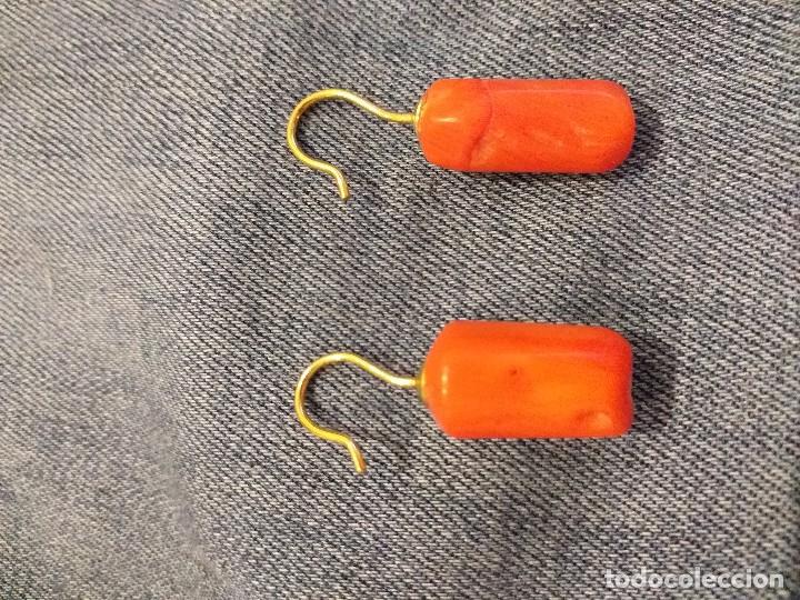 Joyeria: Pendientes de tronco de coral natural - Foto 3