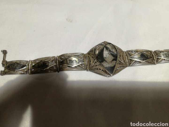Joyeria: Antigua pulsera de PLATA de filigrana - Foto 2