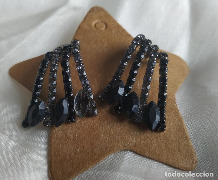 Joyeria: Pendientes strass negro - Foto 3