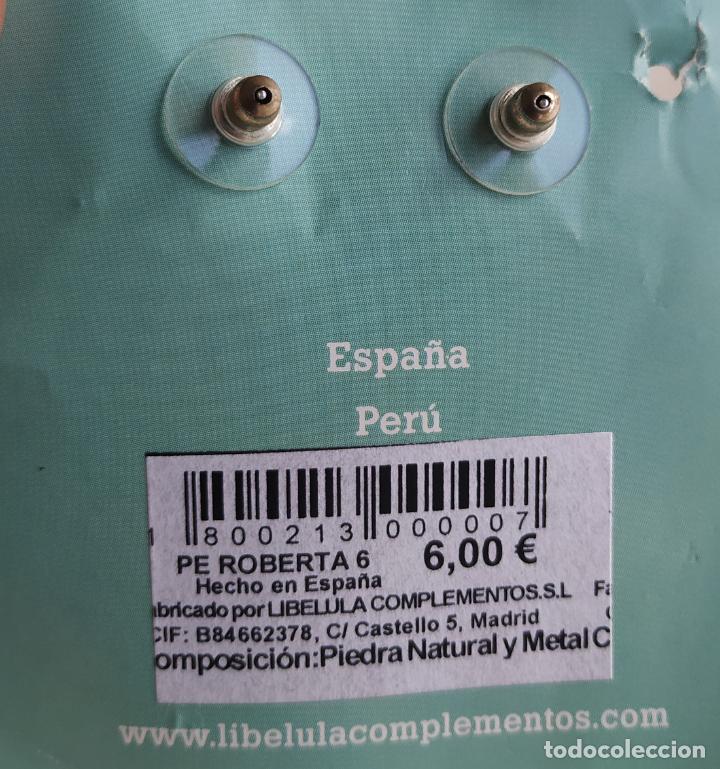 Joyeria: Pendientes piedras naturales azules. Lib&eacute;lula. - Foto 2