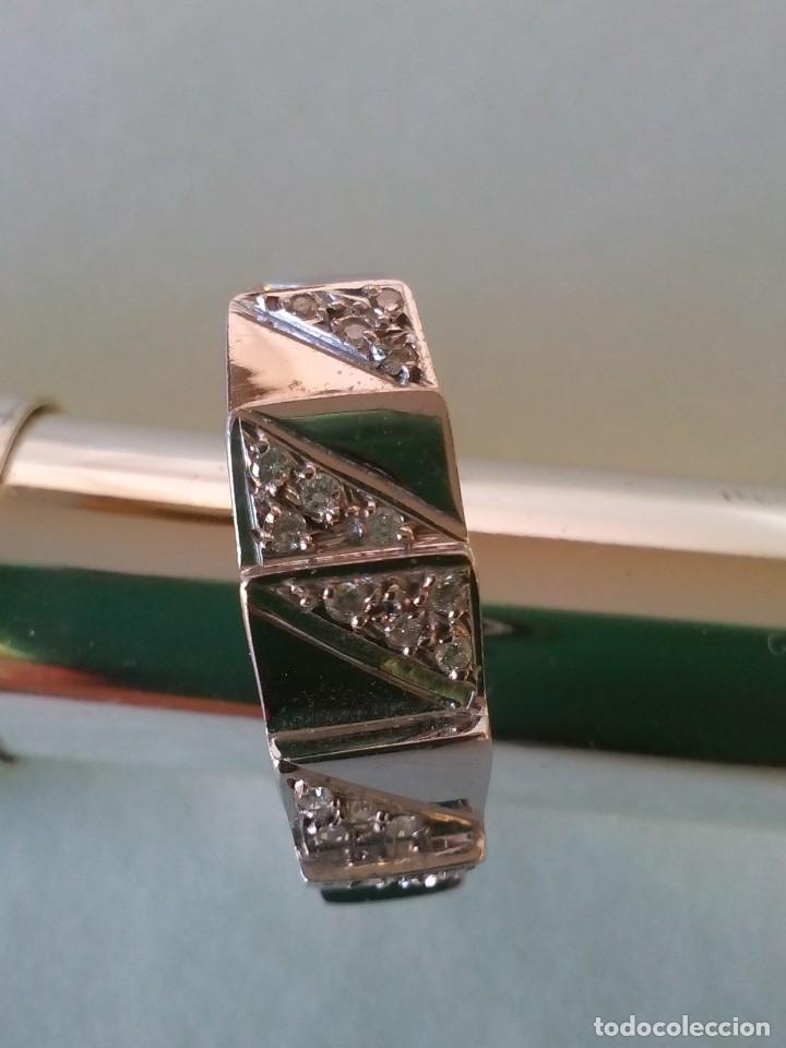 Joyeria: ORIGINAL ANILLO DE ORO BLANCO Y BRILLANTES