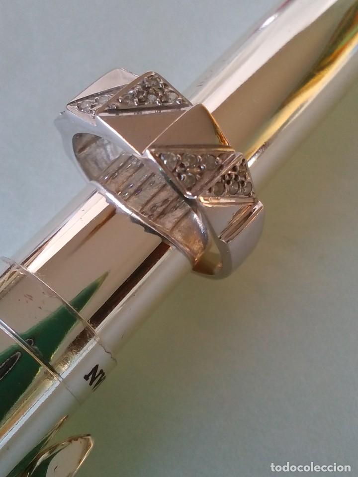 Joyeria: ORIGINAL ANILLO DE ORO BLANCO Y BRILLANTES - Foto 2