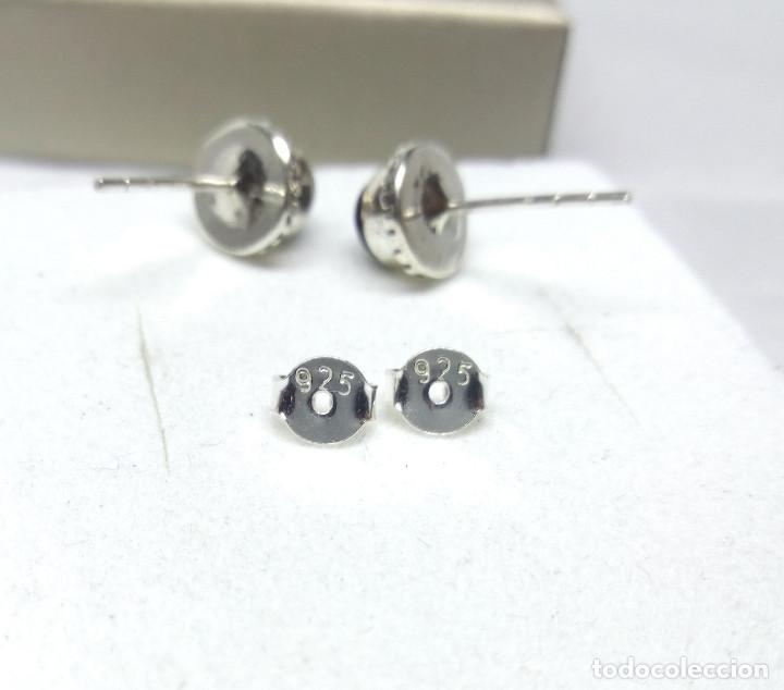 Joyeria: PENDIENTES DE PLATA DE LEY CON ONIX - MEDIDA 8 mm. - Foto 3