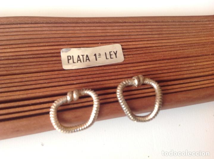 Joyeria: PENDIENTES DE PLATA. VINTAGE. PRESION - Foto 1