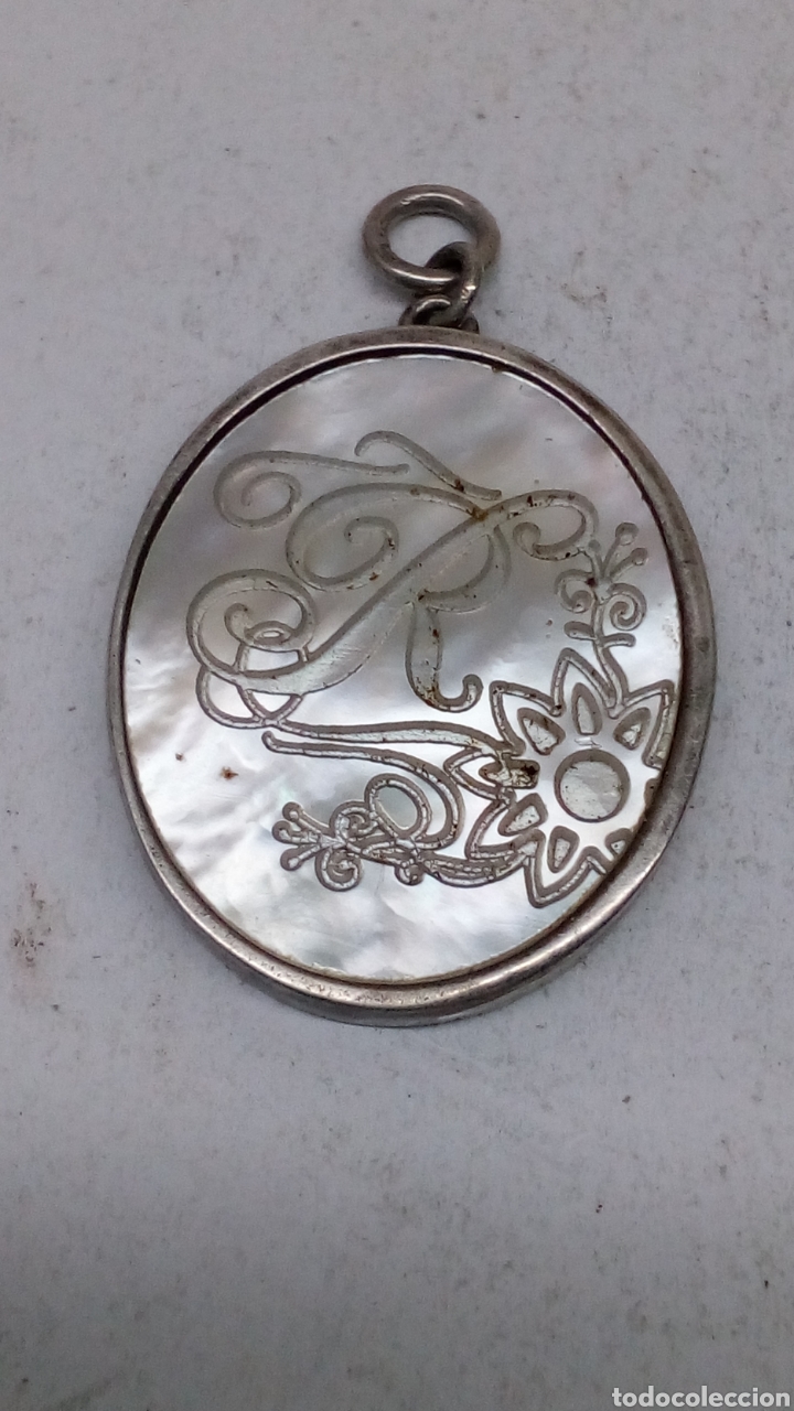 Joyeria: Colgante de plata y nacar/C41 - Foto 1