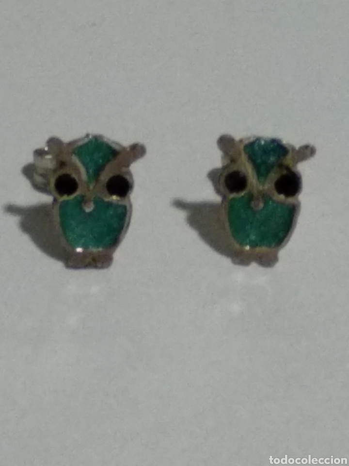 Joyeria: PENDIENTES PLATA BUHOS ESMALTADOS - Foto 1