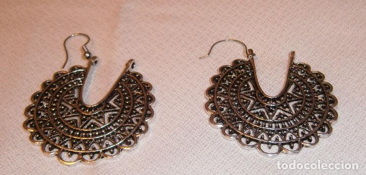 Joyeria: pendientes fallera 5 cms largos de los a&ntilde;os 60 - Foto 1