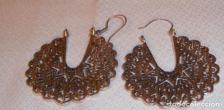 Joyeria: pendientes fallera 5 cms largos de los a&ntilde;os 60 - Foto 2