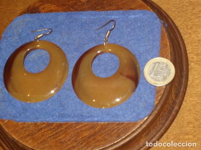 Joyeria: PENDIENTES DE RESINA IMITANDO A CAREY. - Foto 1
