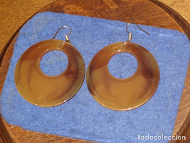 Joyeria: PENDIENTES DE RESINA IMITANDO A CAREY. - Foto 3