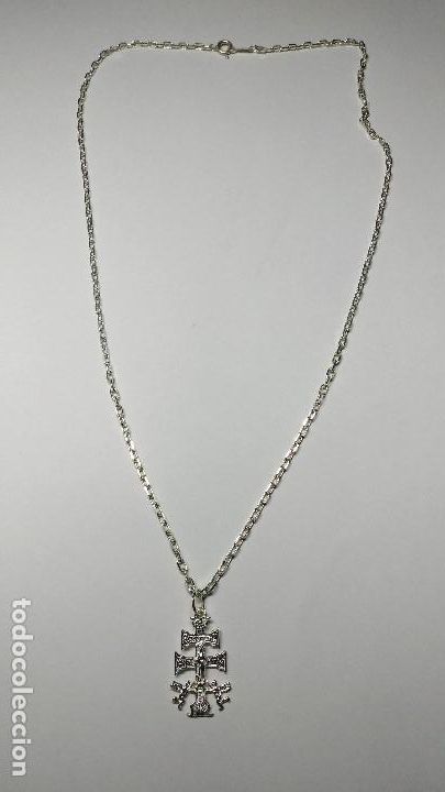 Joyeria: CADENA CON CRUZ DE CARAVACA EN PLATA 925. - Foto 1