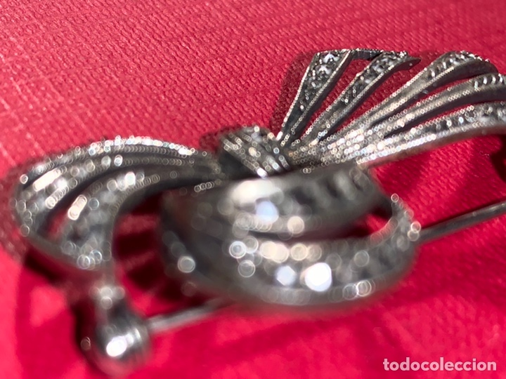 Joyeria: Precioso broche en plata contrastada y marquesitas - Foto 4