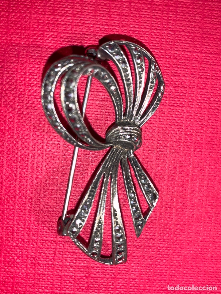 Joyeria: Precioso broche en plata contrastada y marquesitas - Foto 6