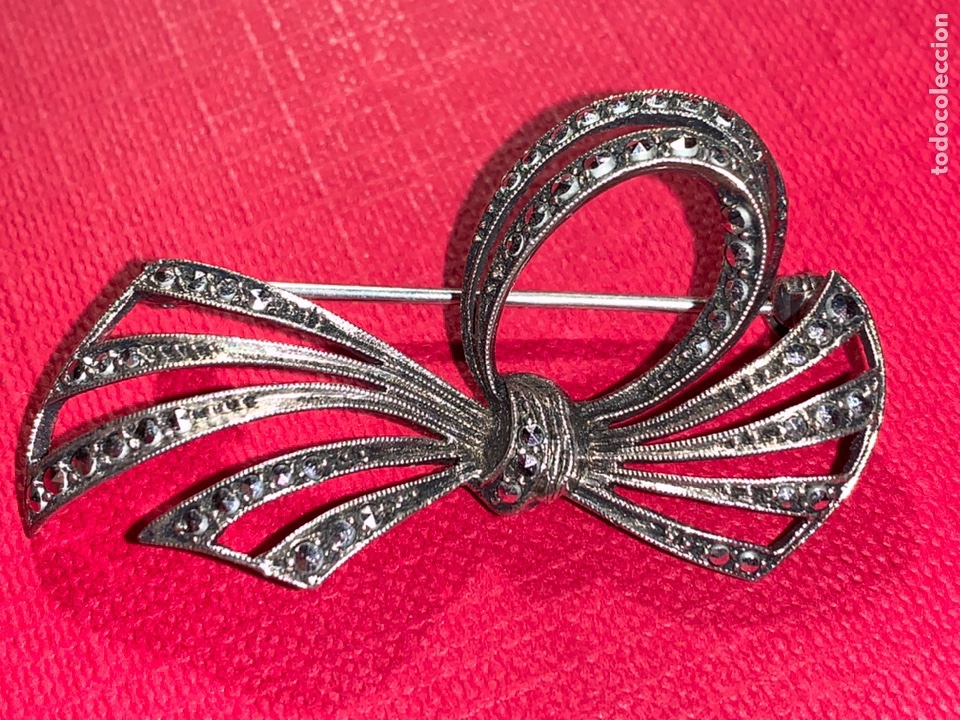 Joyeria: Precioso broche en plata contrastada y marquesitas - Foto 1