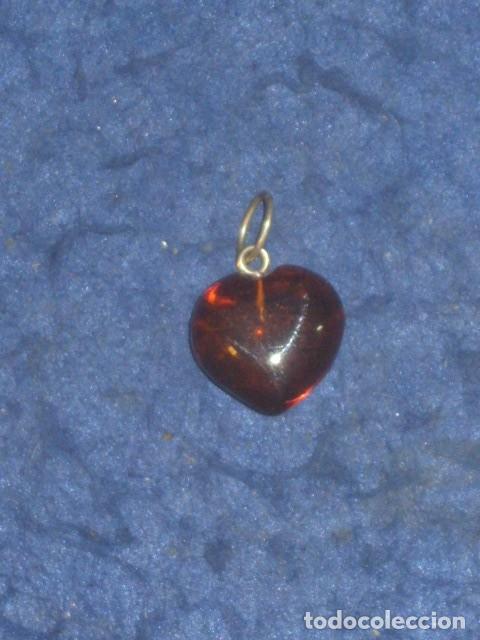 Joyeria: COLGANTE CORAZON DE AMBAR ORIGINAL. - Foto 1