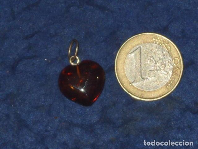 Joyeria: COLGANTE CORAZON DE AMBAR ORIGINAL. - Foto 2