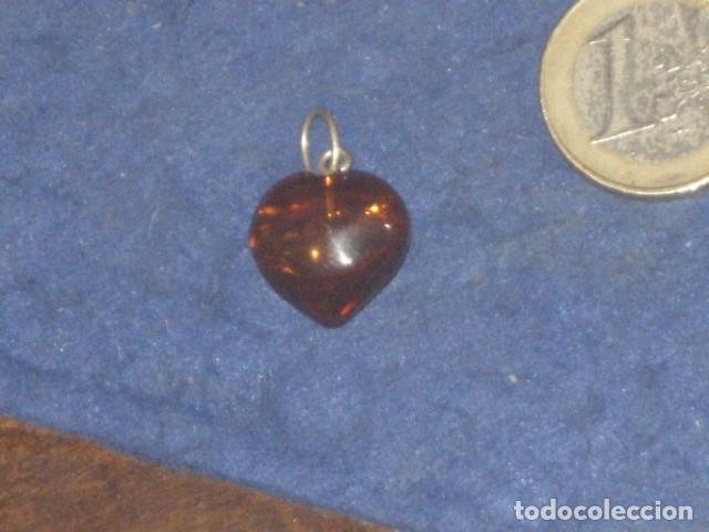 Joyeria: COLGANTE CORAZON DE AMBAR ORIGINAL. - Foto 4
