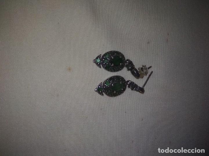 Joyeria: Pendientes con Esmeraldas antigua - Foto 2