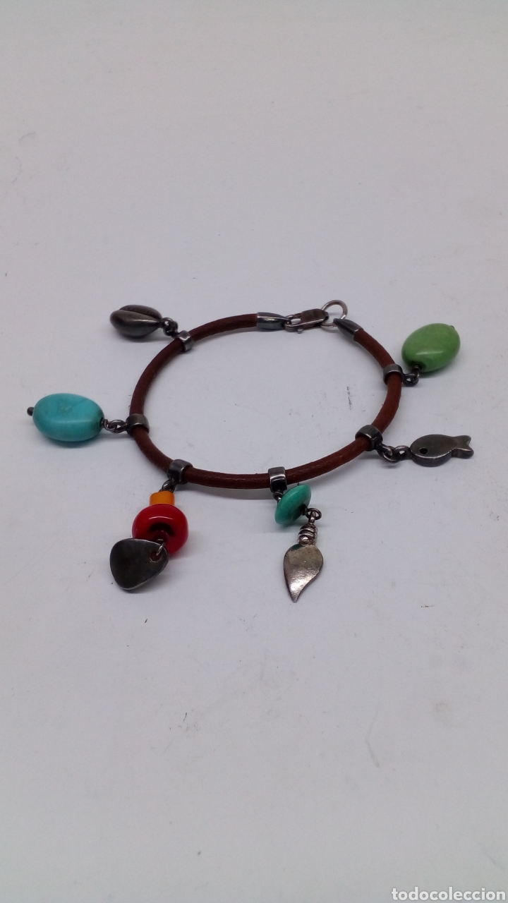Joyeria: Pulsera de cuero y plata - Foto 1