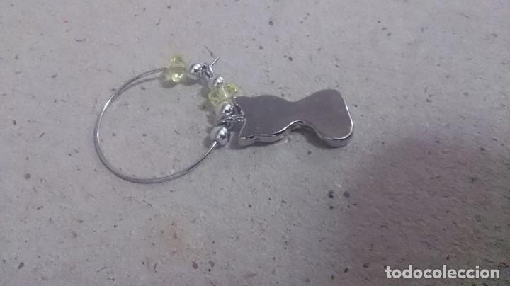 Joyeria: 4 pendientes de gatos metal. M32 - Foto 2