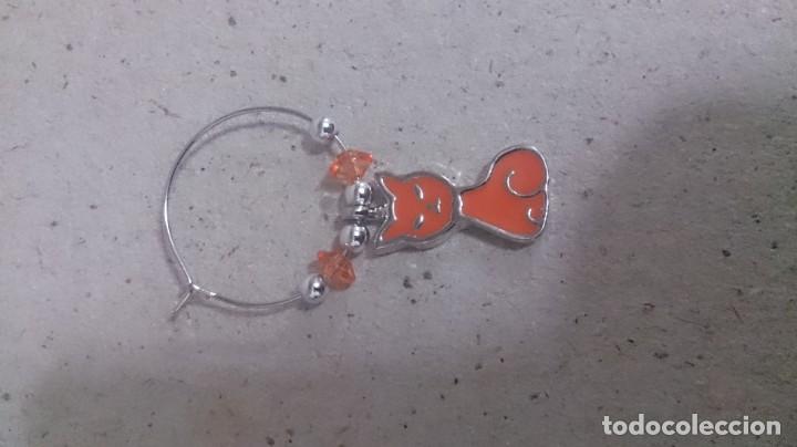 Joyeria: 4 pendientes de gatos metal. M32 - Foto 6