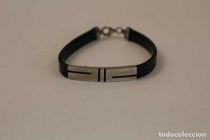 Joyeria: PUSERA DE CAUCHO Y PLATA 925 - Foto 1