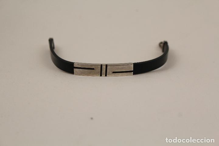 Joyeria: PUSERA DE CAUCHO Y PLATA 925 - Foto 4