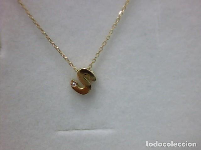Joyeria: cadena con colgante letras oro 18 kl - Foto 2